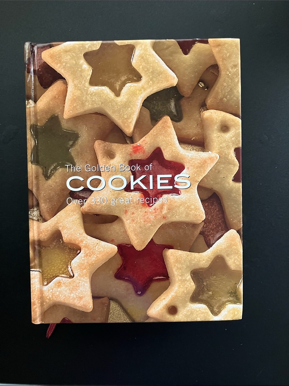 Golden Book of Cookies Baking Cookbook Gilded Edges Bookmark 2008 Hardcover